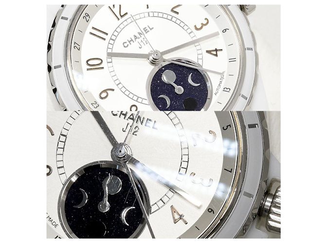 Orologio Chanel J12 quadrante argento H3404 Bianco - vista 6