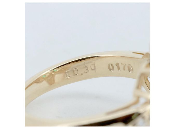 Autre Marque Pola Smaragd-Diamant Au750 Ring Golden - Ansicht 3