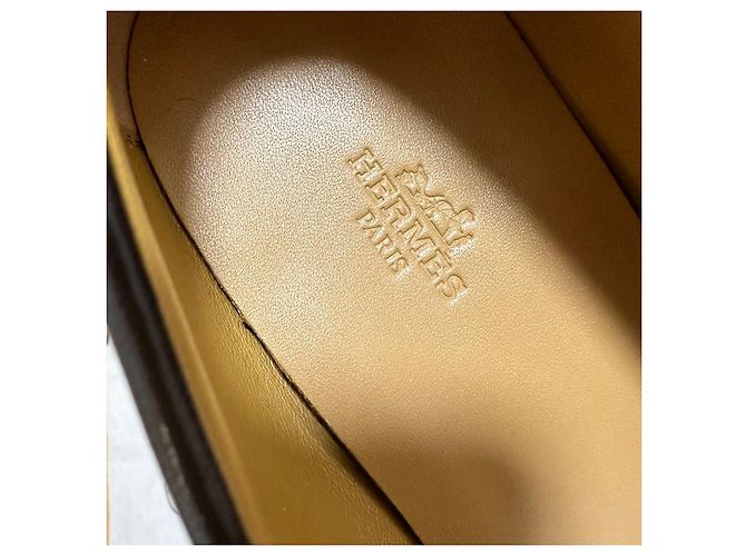 Mocassini Giovanni Hermès Marrone - vista 10