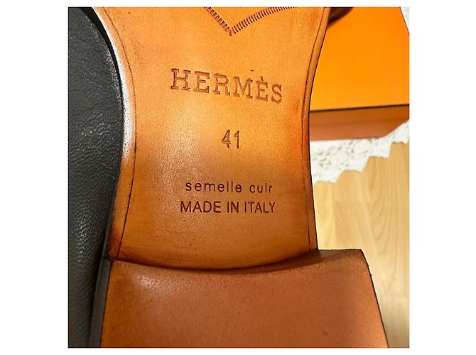 Mocassini Giovanni Hermès Marrone - vista 5