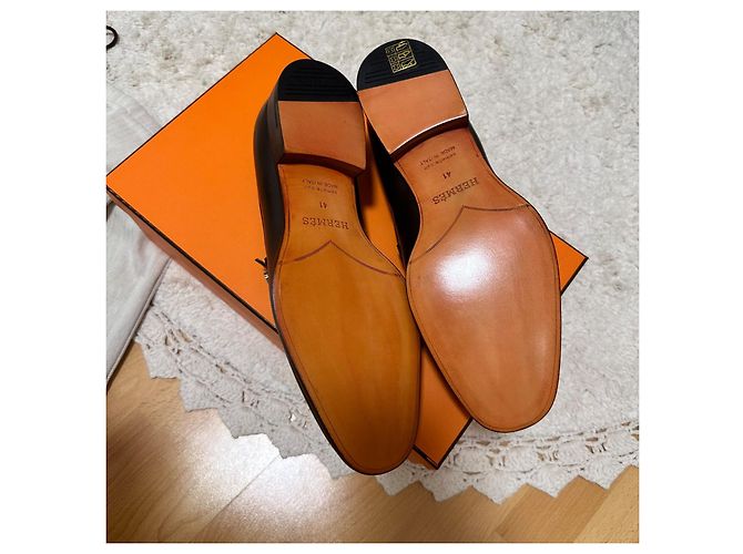 Mocassini Giovanni Hermès Marrone - vista 6