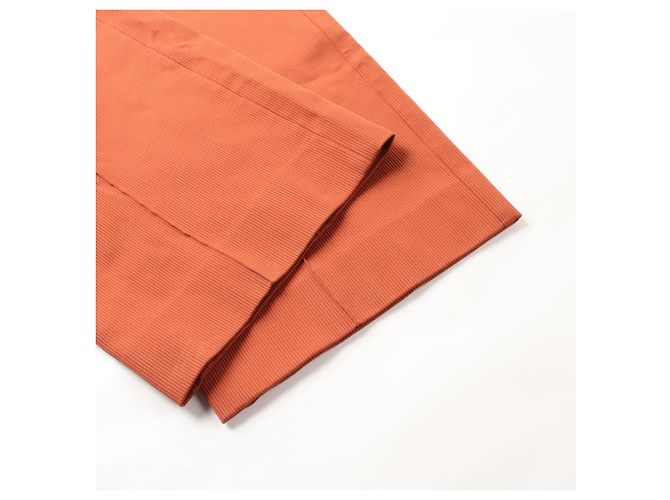 Pantalones de algodón Hermès Castaño - vista 6