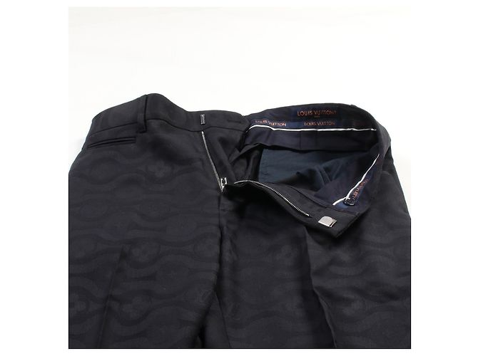 Wollhose Monogram Wave von Louis Vuitton Blau Marineblau - Ansicht 8