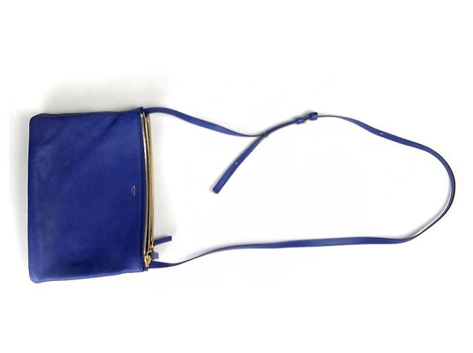Céline Borsa a Spalla Trio in Pelle di Vitello Celine Porpora - vista 8