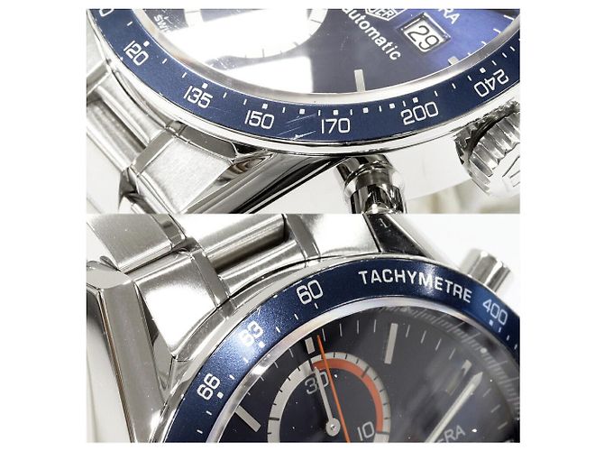 Orologio Cronografo Carrera con quadrante blu Tag Heuer CV2015-3 - vista 5
