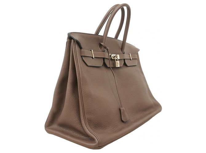 Borsa Hermès Birkin 40 Togo Havana Marrone - vista 2