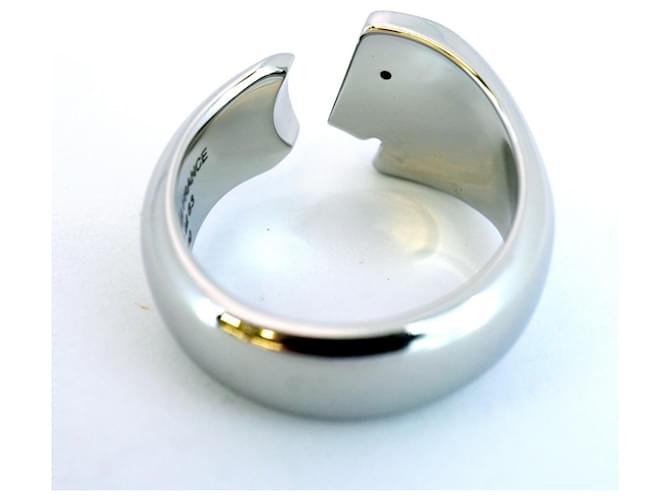 Ring Bague Carrousel Hermès Hermès Argenté Bleu Marine - vue 8