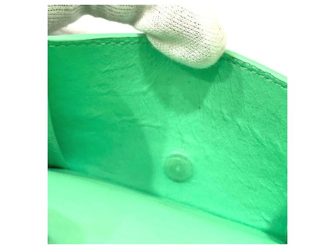 Cartera Tri-fold Tiny Intrecciato Bottega Veneta Verde - vista 12