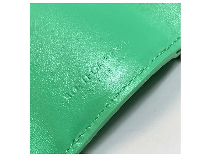 Cartera Tri-fold Tiny Intrecciato Bottega Veneta Verde - vista 7