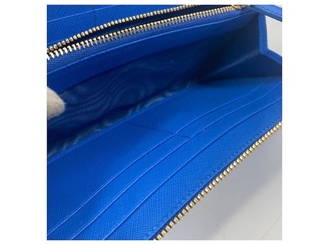 Cartera larga de cuero azul Salvatore Ferragamo - vista 11