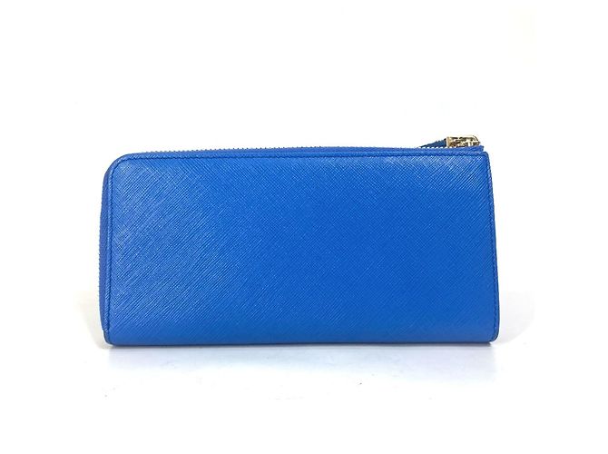 Cartera larga de cuero azul Salvatore Ferragamo - vista 2