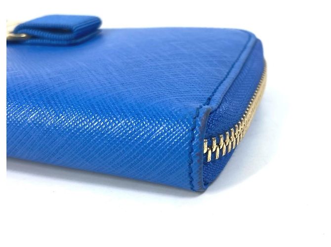 Cartera larga de cuero azul Salvatore Ferragamo - vista 4