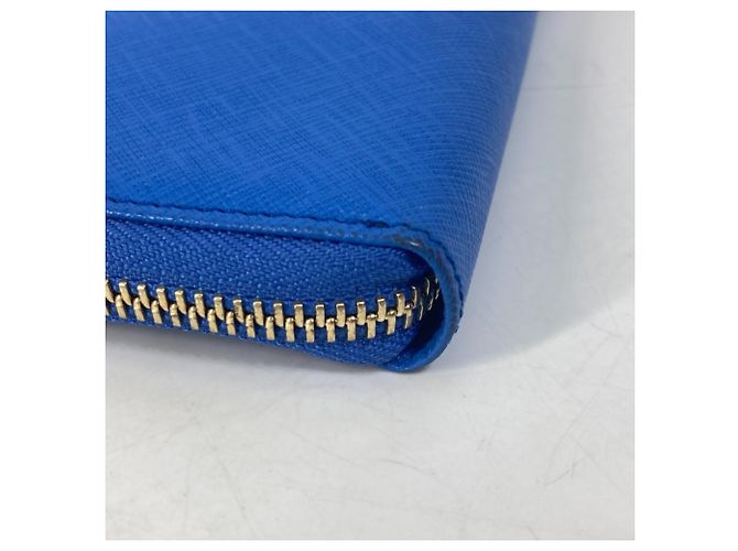 Cartera larga de cuero azul Salvatore Ferragamo - vista 6