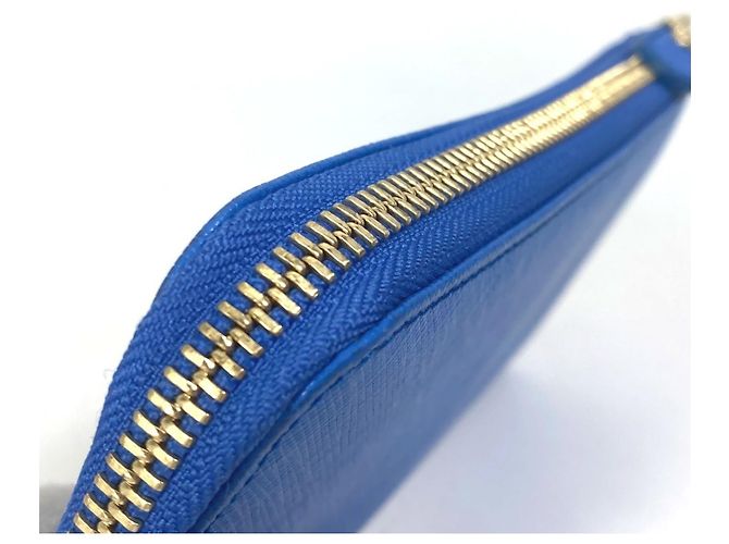 Cartera larga de cuero azul Salvatore Ferragamo - vista 8