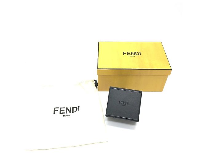 Portachiavi Mini Box Charm Logo Fendi 7AR894 Nero - vista 9