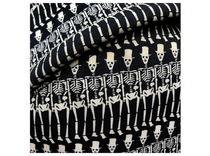 Yves Saint Laurent Skull Print Canvas Backpack - view 9