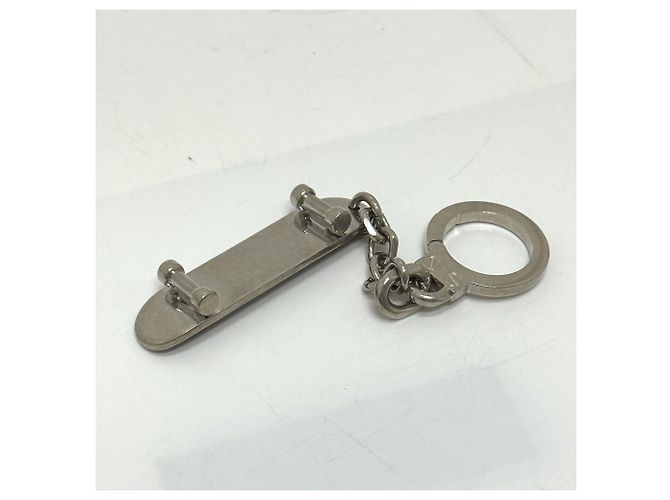 Céline Celine Skateboard Bag Charm Keychain Black Silvery - view 2