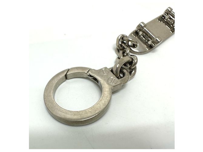 Céline Celine Skateboard Bag Charm Keychain Black Silvery - view 7