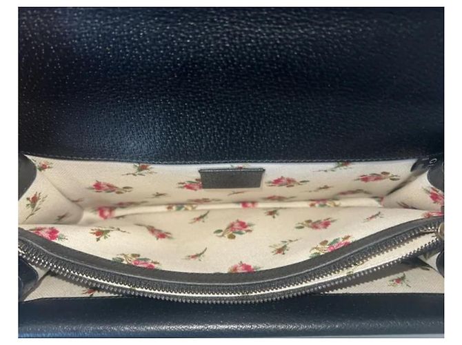 Borsa a mano Gucci Dionysus in pelle liscia nera Nero - vista 4