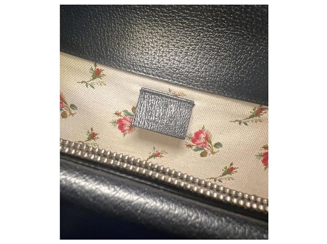 Borsa a mano Gucci Dionysus in pelle liscia nera Nero - vista 5