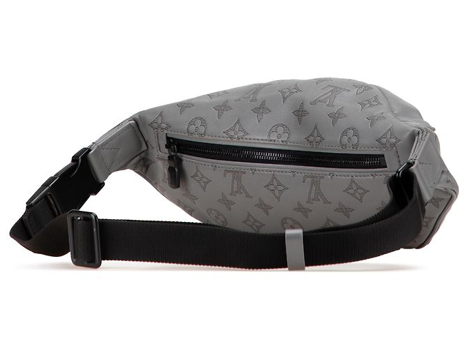 Bumbag Discovery Monogram Shadow grigio Louis Vuitton Marrone - vista 2