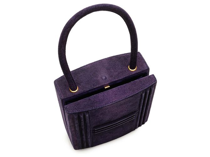 Borsa Hermès Kelly Cadena Mini Doblis viola Porpora - vista 8