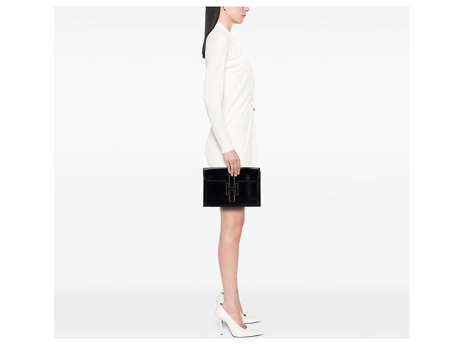 Hermès Scatola Nera in Vitello Jige 29 Nero - vista 11