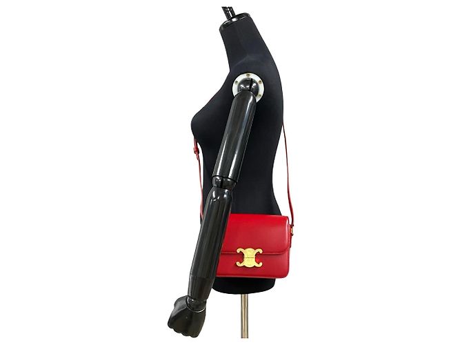 Céline Borsa a Spalla Mini Triomphe Teen di Celine Rosso - vista 2