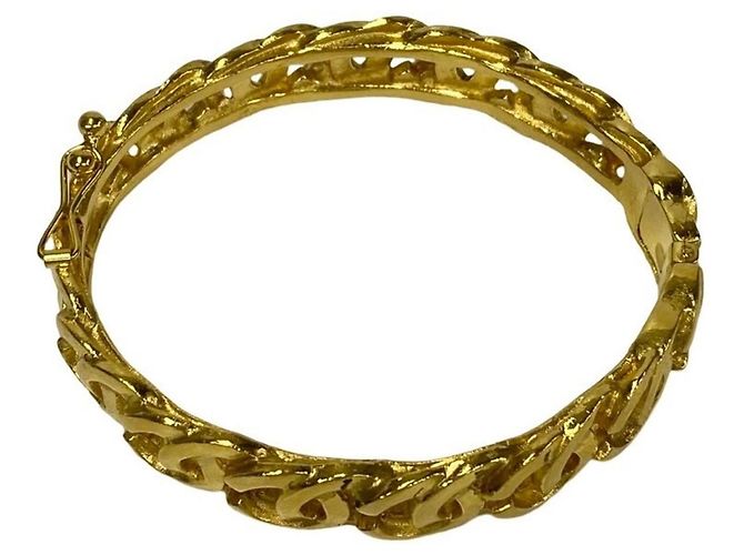 Bracciale rigido placcato oro Chanel 95A D'oro - vista 4