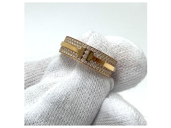 Tiffany & Co Anello Tiffany T Due Larghezza Pavé di Diamanti Rosa - vista 6