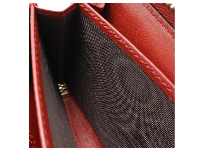 Monedero de cuero Microguccissima de Gucci Roja - vista 6