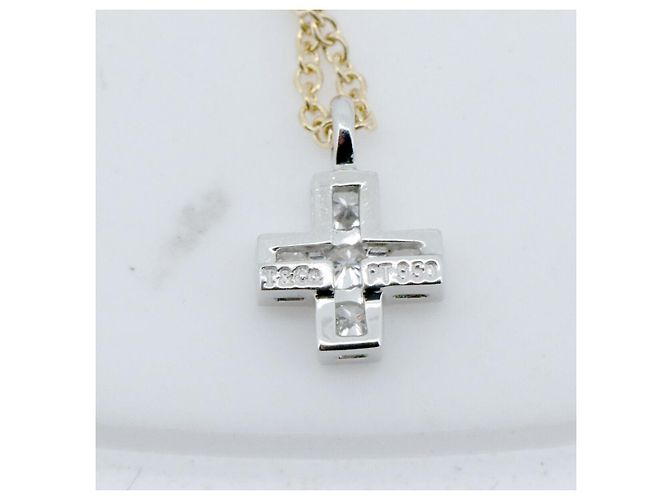 Tiffany & Co Collana Tiffany Cruciform Au750 Pt950 D'oro - vista 5