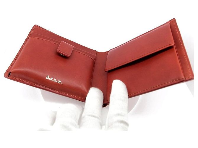Cartera de cuero bifold Paul Smith Roja - vista 5