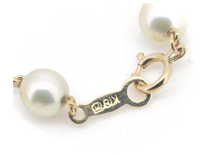 Bracciale in perle Mikimoto Au750 - vista 2