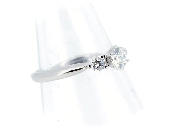 Autre Marque D&D144 PT900 Diamantring Silber - Ansicht 4