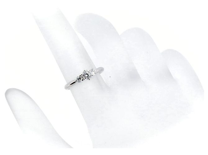 Autre Marque D&D144 PT900 Diamantring Silber - Ansicht 8