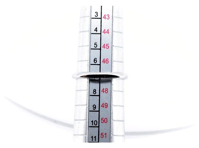 Autre Marque D&D144 PT900 Diamantring Silber - Ansicht 9