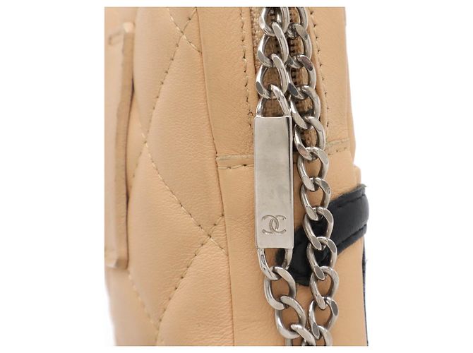 Portacipria in pelle della linea Cambon di Chanel Beige - vista 4