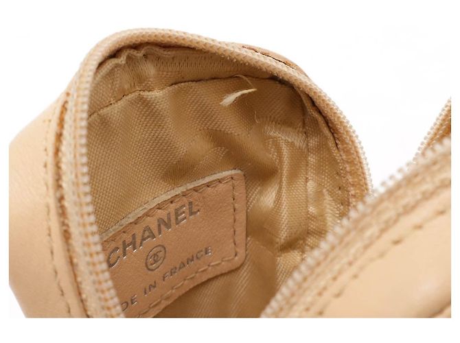Portacipria in pelle della linea Cambon di Chanel Beige - vista 7