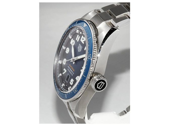 TAG Heuer Autavia Edelstahl Uhr Blau - Ansicht 4