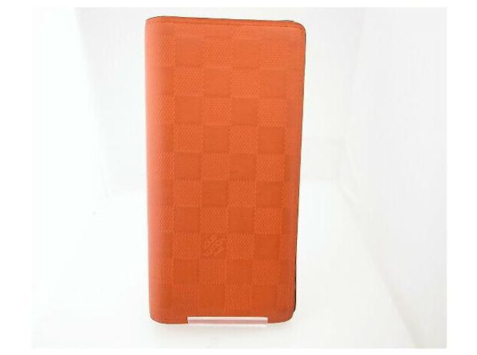 Portafoglio Brazza Damier Infini Louis Vuitton Arancione - vista 2