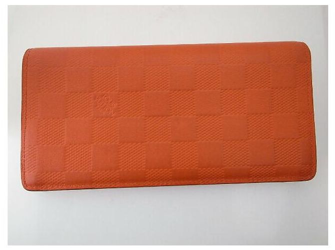 Portafoglio Brazza Damier Infini Louis Vuitton Arancione - vista 4