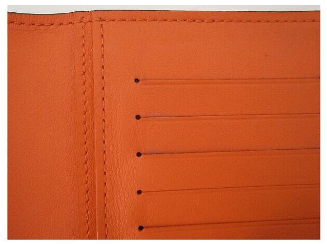 Portafoglio Brazza Damier Infini Louis Vuitton Arancione - vista 6