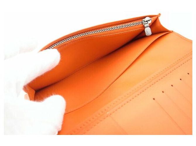 Portafoglio Brazza Damier Infini Louis Vuitton Arancione - vista 7