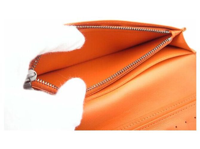 Portafoglio Brazza Damier Infini Louis Vuitton Arancione - vista 8