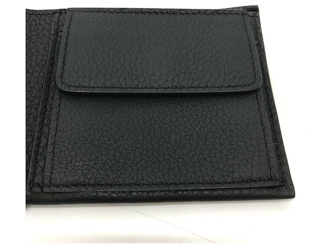 Burberry Bi-Fold Leather Wallet Black - view 10