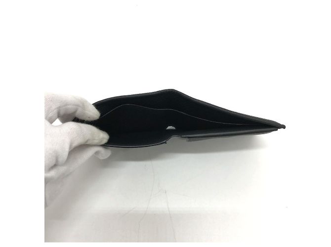 Burberry Bi-Fold Leather Wallet Black - view 12