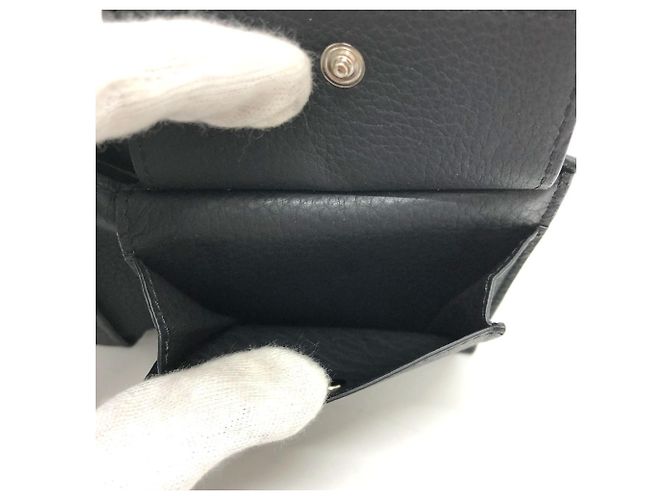 Burberry Bi-Fold Leather Wallet Black - view 15