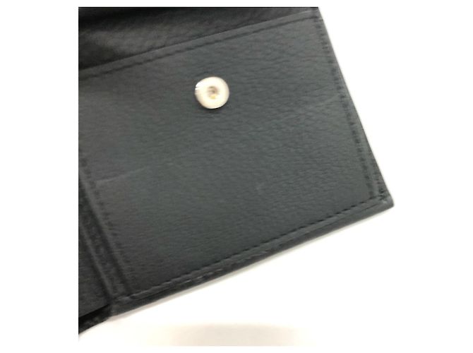 Burberry Bi-Fold Leather Wallet Black - view 16