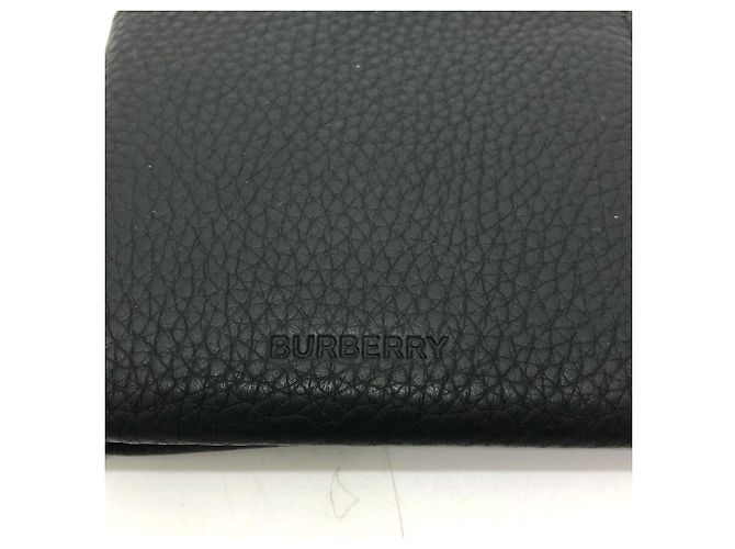 Burberry Bi-Fold Leather Wallet Black - view 3